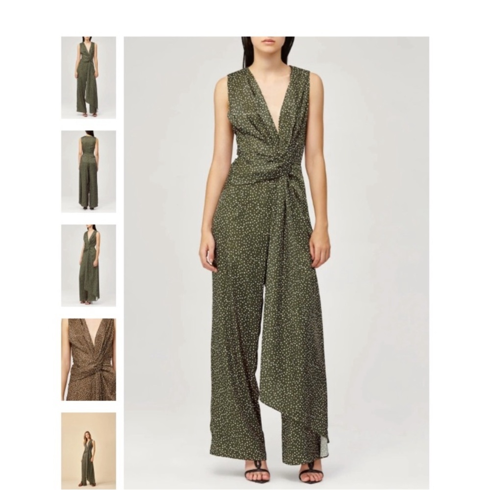 Olive Green Sleeveless Jumpsuit